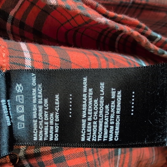 Harley Davidson Men's Heavy Twill Button Down Plaid Long Sleeve Shirt Size 3XL - Picture 8 of 9